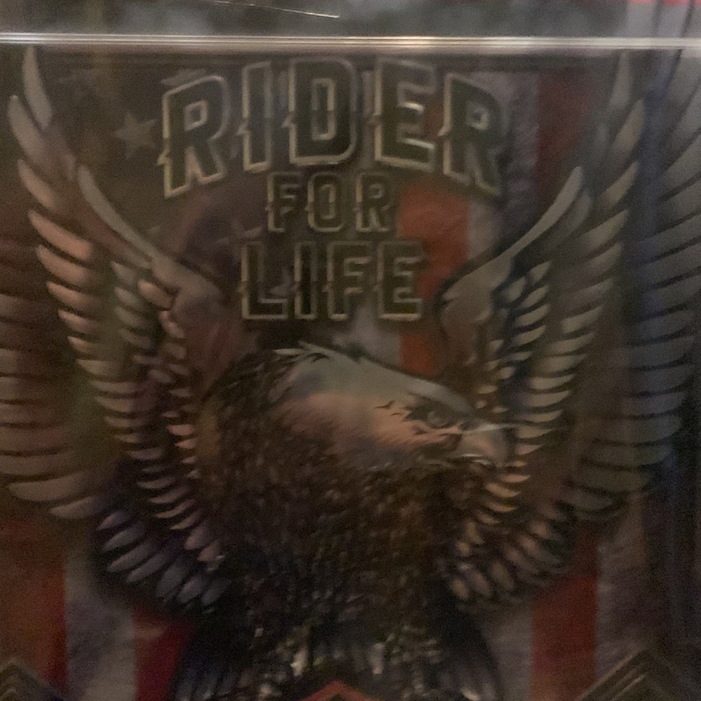 Used Harley Davidson motorcycle
RIDER FOR LIFE Collectible Vintage Metal Sign💎 - Picture 3 of 4